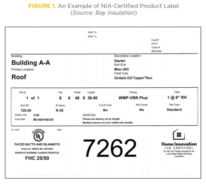 Updated NIA Standard 202-96 Standard product label