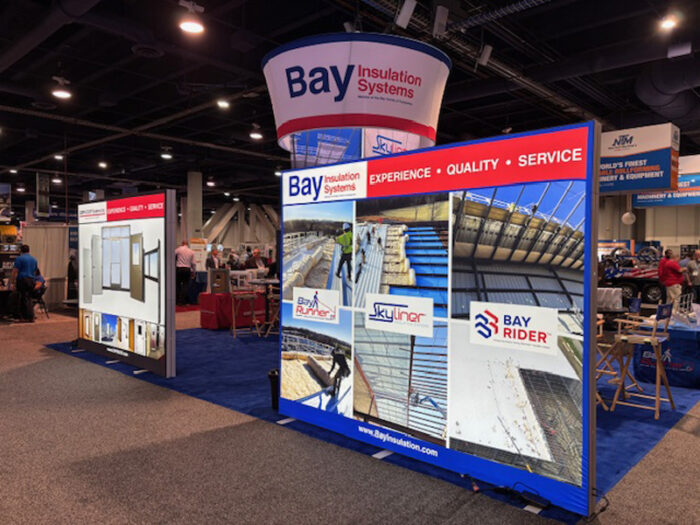 pictures of Bay Insulation Systems' display at Metalcon 2025