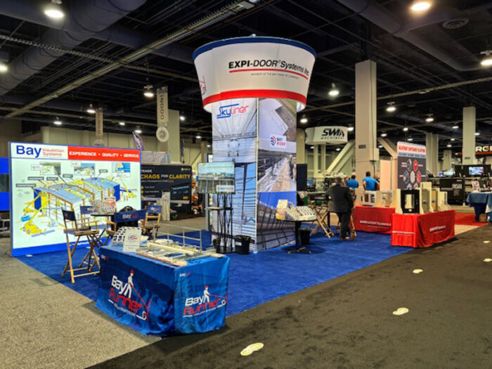 pictures of Bay Insulation Systems' booth at Metalcon 2025