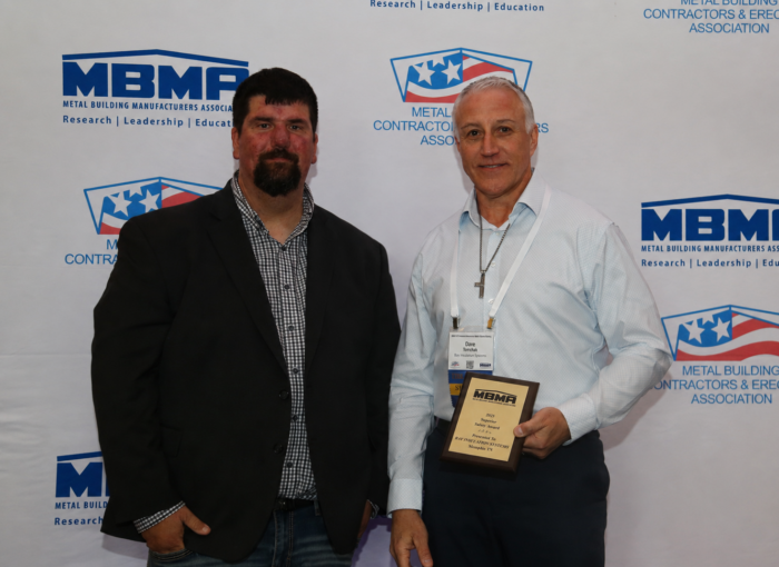 Bay Accepting MBMA Superior Safety Award